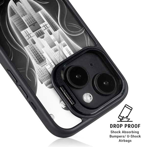 DC Comics Batman City Scape Cover Art iPhone 15 Plus Kickstand Case