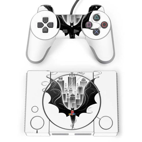 DC Comics Batman City Scape Cover Art PlayStation Classic Bundle Skin