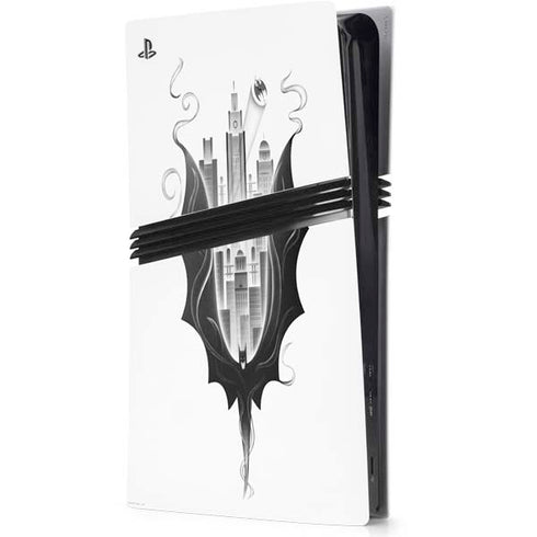 DC Comics Batman City Scape Cover Art PS5 Pro Console Skin