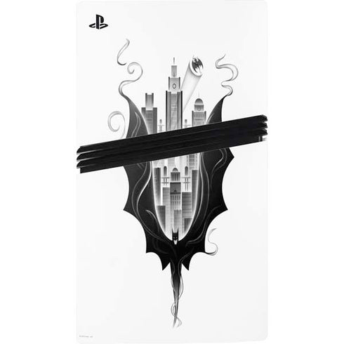 DC Comics Batman City Scape Cover Art PS5 Pro Console Skin