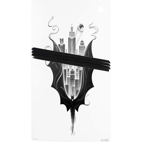 DC Comics Batman City Scape Cover Art PS5 Pro Console Skin