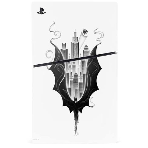 DC Comics Batman City Scape Cover Art PS5 Slim Digital Edition Console Skin