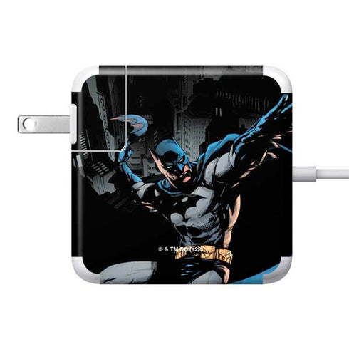 DC Comics Batman Throwing Batarang Jim Lee Art 85W Power Adapter (15 and 17 inch MacBook Pro Charger) Skin
