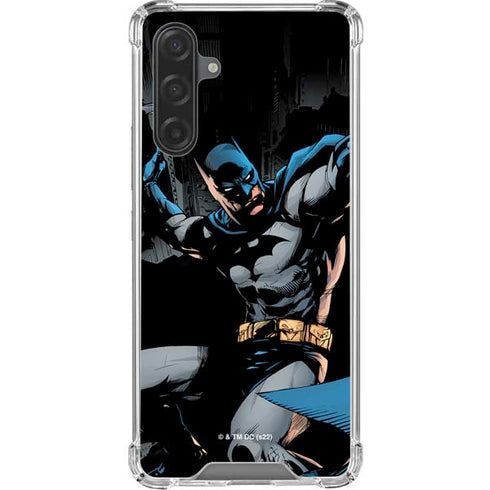 DC Comics Batman Throwing Batarang Jim Lee Art Galaxy A17 Clear Case