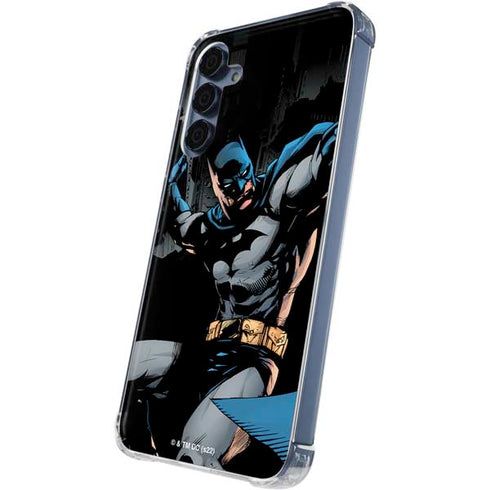 DC Comics Batman Throwing Batarang Jim Lee Art Galaxy A55 5G Clear Case