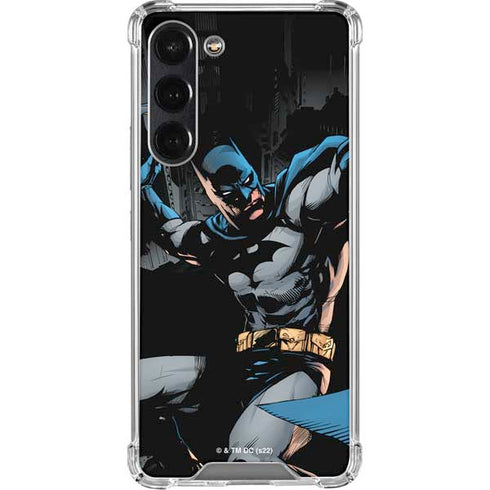 DC Comics Batman Throwing Batarang Jim Lee Art Galaxy S24 FE Clear Case