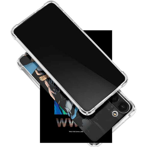 DC Comics Batman Throwing Batarang Jim Lee Art Galaxy S24 FE Clear Case