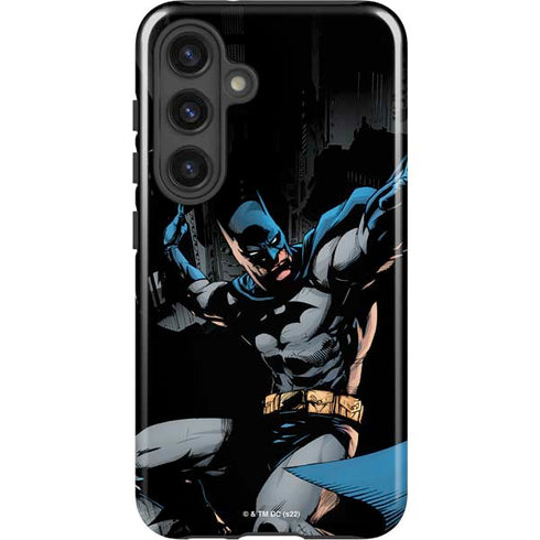 DC Comics Batman Throwing Batarang Jim Lee Art Galaxy S25 Plus Impact Case