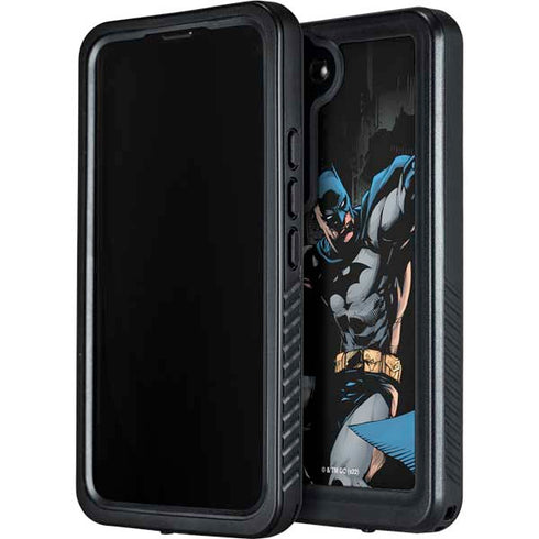 DC Comics Batman Throwing Batarang Jim Lee Art Galaxy S24 Plus Waterproof Case