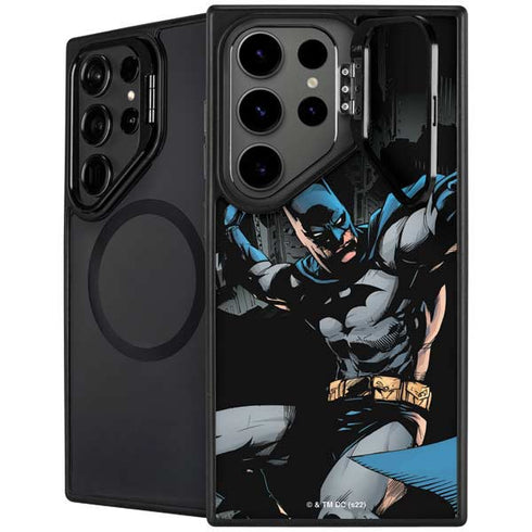 DC Comics Batman Throwing Batarang Jim Lee Art Galaxy S25 Ultra Kickstand Case