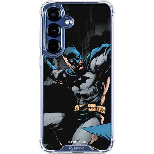 DC Comics Batman Throwing Batarang Jim Lee Art Galaxy S25 Plus Clear Case