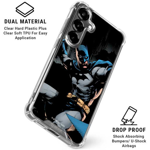 DC Comics Batman Throwing Batarang Jim Lee Art Galaxy S26 Clear Case