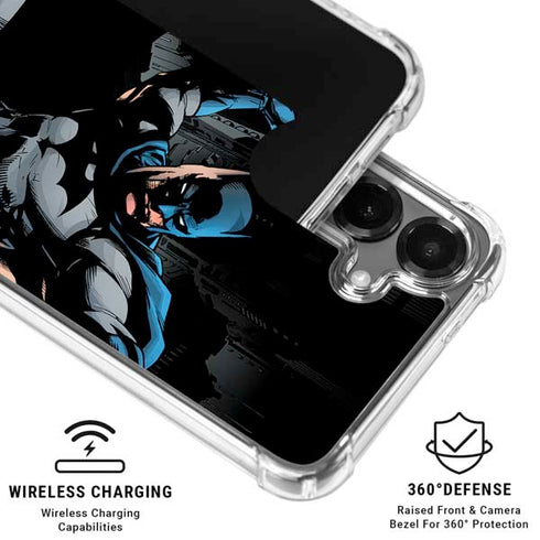 DC Comics Batman Throwing Batarang Jim Lee Art Galaxy S26 Plus Clear Case