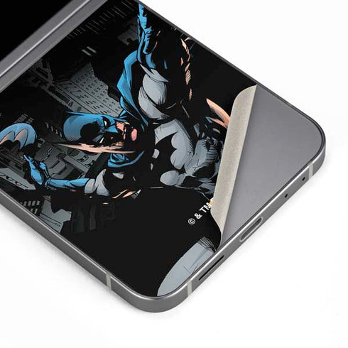 DC Comics Batman Throwing Batarang Jim Lee Art Galaxy Z Flip6 Skin