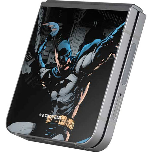 DC Comics Batman Throwing Batarang Jim Lee Art Galaxy Z Flip6 Skin
