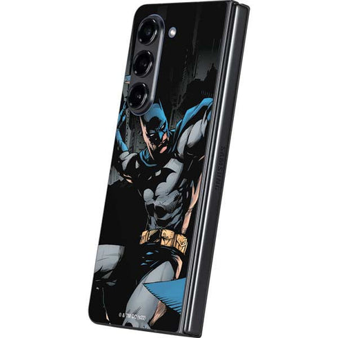 DC Comics Batman Throwing Batarang Jim Lee Art Galaxy Z Fold5 5G Skin