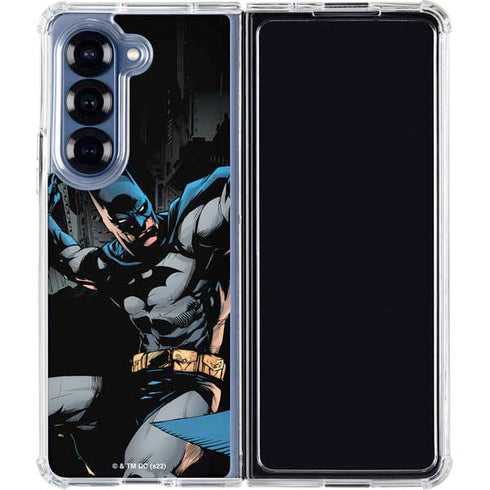 DC Comics Batman Throwing Batarang Jim Lee Art Galaxy Z Fold6 Clear Case