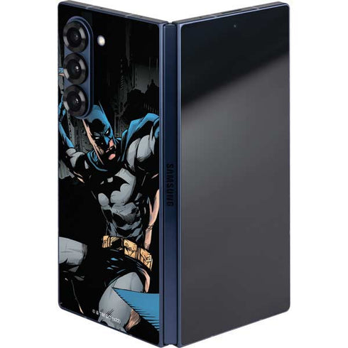 DC Comics Batman Throwing Batarang Jim Lee Art Galaxy Z Fold6 Skin
