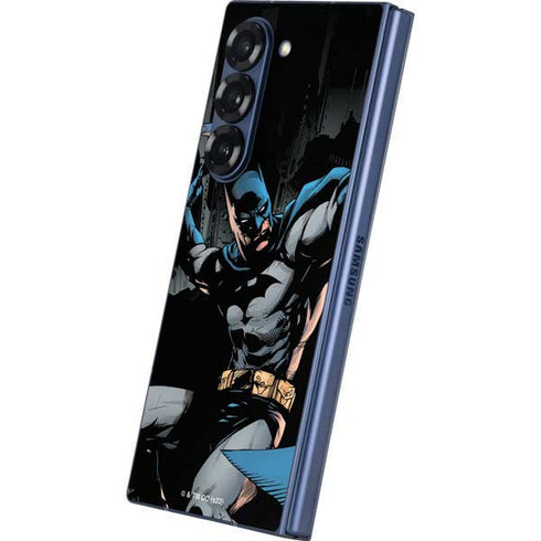 DC Comics Batman Throwing Batarang Jim Lee Art Galaxy Z Fold6 Skin