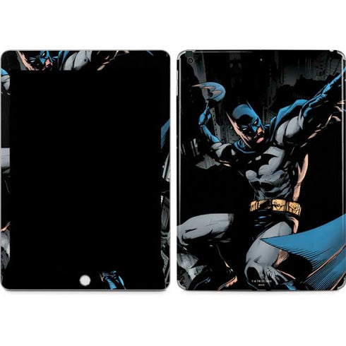 DC Comics Batman Throwing Batarang Jim Lee Art Apple iPad Skin