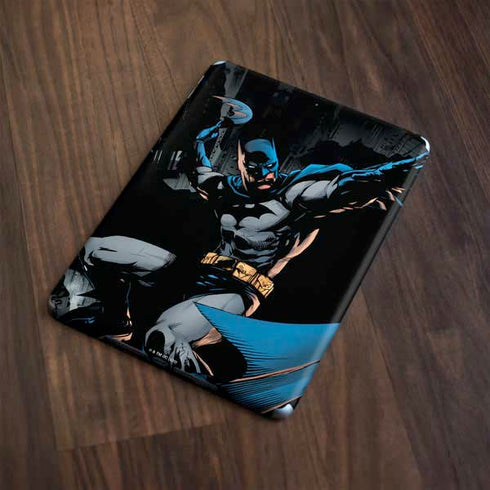 DC Comics Batman Throwing Batarang Jim Lee Art Apple iPad Skin