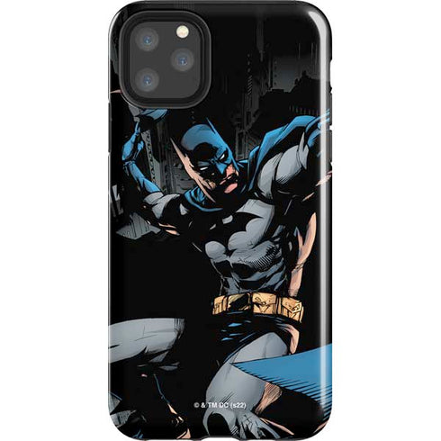 DC Comics Batman Throwing Batarang Jim Lee Art iPhone Cases