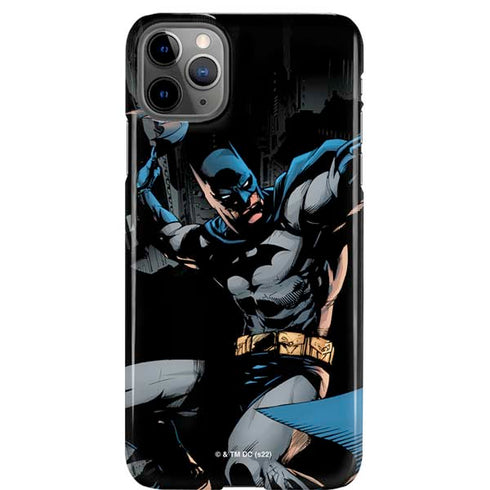 DC Comics Batman Throwing Batarang Jim Lee Art iPhone Cases