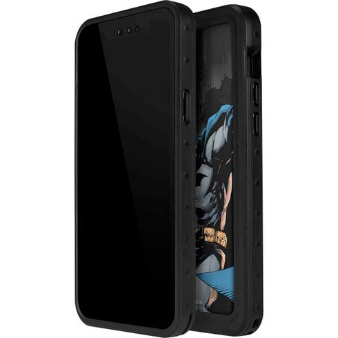 DC Comics Batman Throwing Batarang Jim Lee Art iPhone 15 Plus Waterproof Case