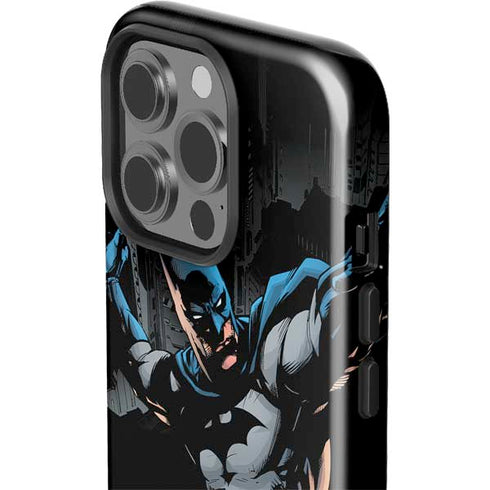 DC Comics Batman Throwing Batarang Jim Lee Art iPhone 15 Pro Impact Case