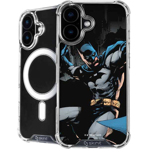 DC Comics Batman Throwing Batarang Jim Lee Art iPhone 16 Plus MagSafe Case