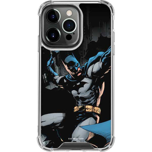 DC Comics Batman Throwing Batarang Jim Lee Art iPhone 16 Pro Clear Case
