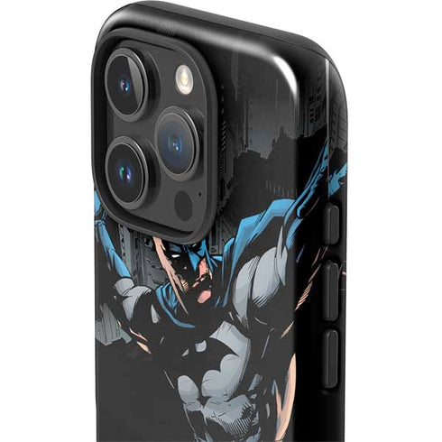 DC Comics Batman Throwing Batarang Jim Lee Art iPhone 16 Pro Max Impact Case