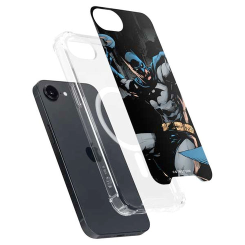 DC Comics Batman Throwing Batarang Jim Lee Art iPhone 16e MagSafe Case