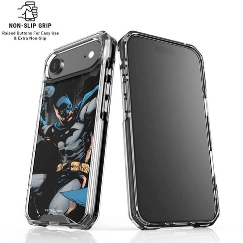 DC Comics Batman Throwing Batarang Jim Lee Art iPhone 17 Air Clear Case