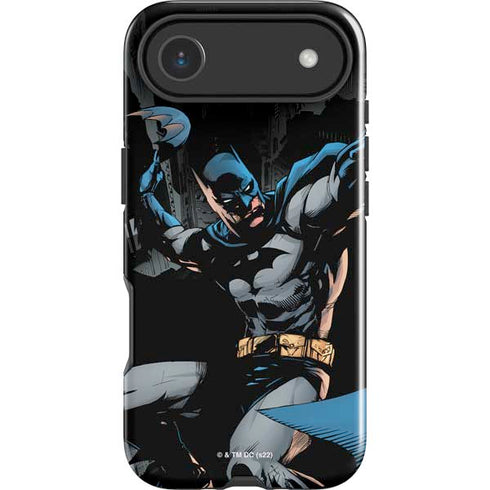 DC Comics Batman Throwing Batarang Jim Lee Art iPhone 17 Air Impact Case