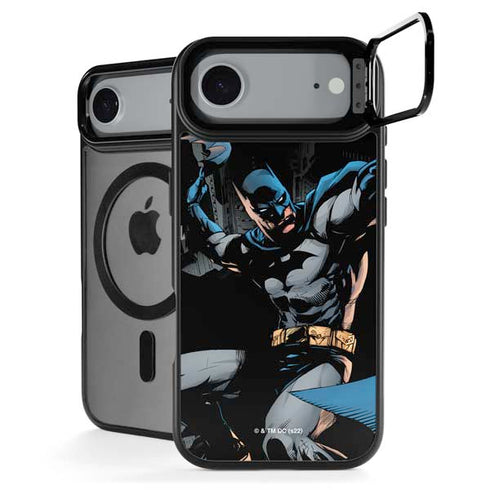 DC Comics Batman Throwing Batarang Jim Lee Art iPhone 17 Air Kickstand Case