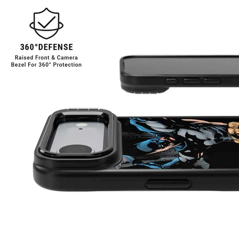 DC Comics Batman Throwing Batarang Jim Lee Art iPhone 17 Air Kickstand Case