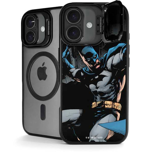 DC Comics Batman Throwing Batarang Jim Lee Art iPhone 17 Kickstand Case