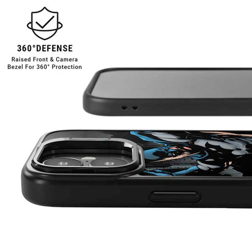 DC Comics Batman Throwing Batarang Jim Lee Art iPhone 17 Kickstand Case