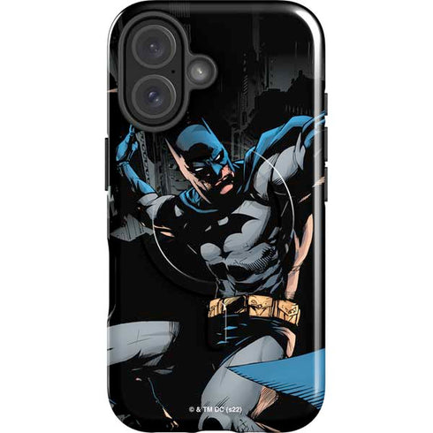 DC Comics Batman Throwing Batarang Jim Lee Art iPhone 17 Magsafe Impact Case