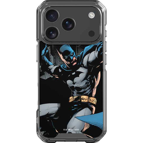 DC Comics Batman Throwing Batarang Jim Lee Art iPhone 17 Pro Clear Case
