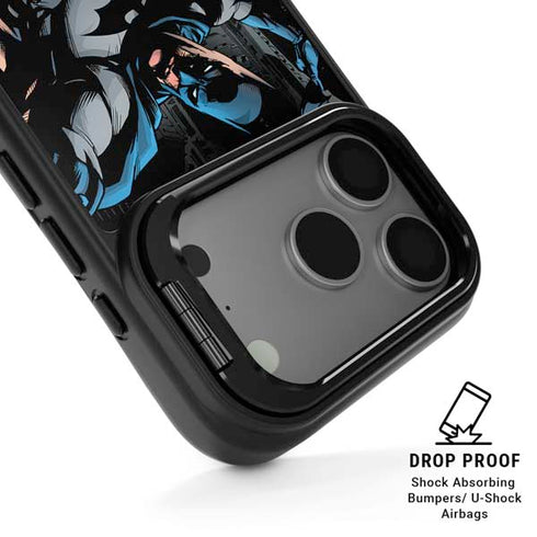DC Comics Batman Throwing Batarang Jim Lee Art iPhone 17 Pro Kickstand Case