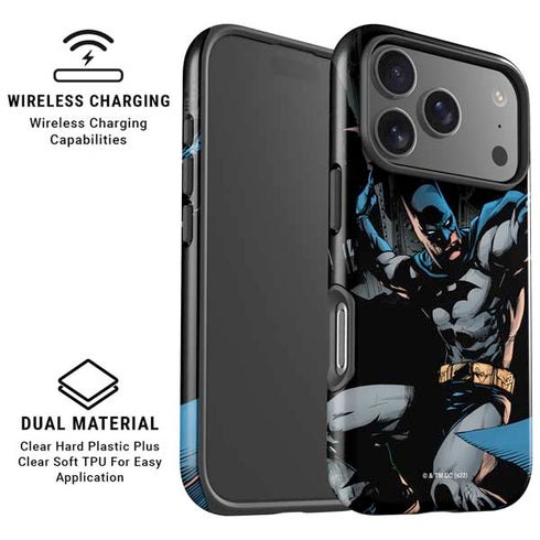 DC Comics Batman Throwing Batarang Jim Lee Art iPhone 17 Pro Max Magsafe Impact Case