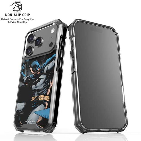 DC Comics Batman Throwing Batarang Jim Lee Art iPhone 18 Pro Clear Case
