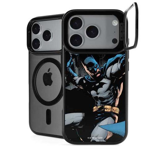 DC Comics Batman Throwing Batarang Jim Lee Art iPhone 18 Pro Kickstand Case