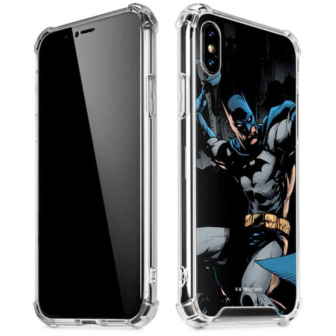 DC Comics Batman Throwing Batarang Jim Lee Art iPhone X/XS Clear Case