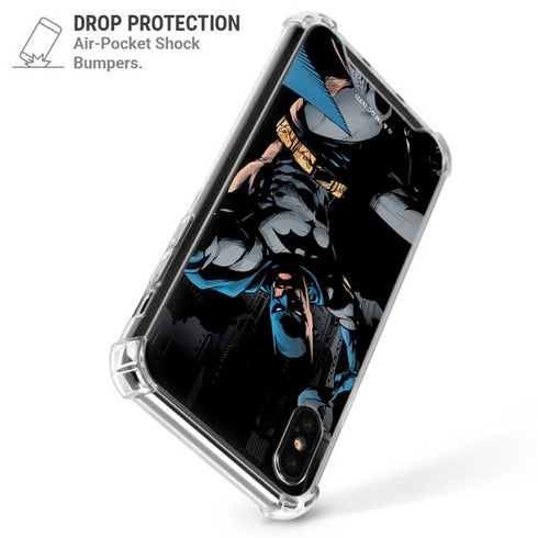 DC Comics Batman Throwing Batarang Jim Lee Art iPhone X/XS Clear Case