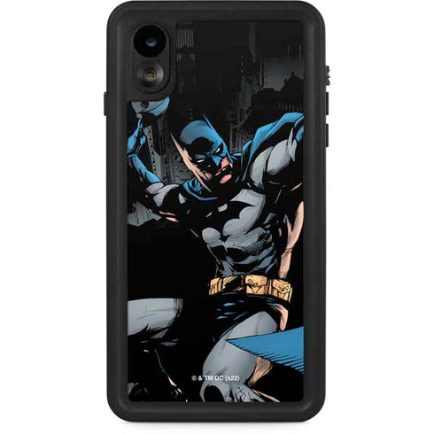 DC Comics Batman Throwing Batarang Jim Lee Art iPhone Cases
