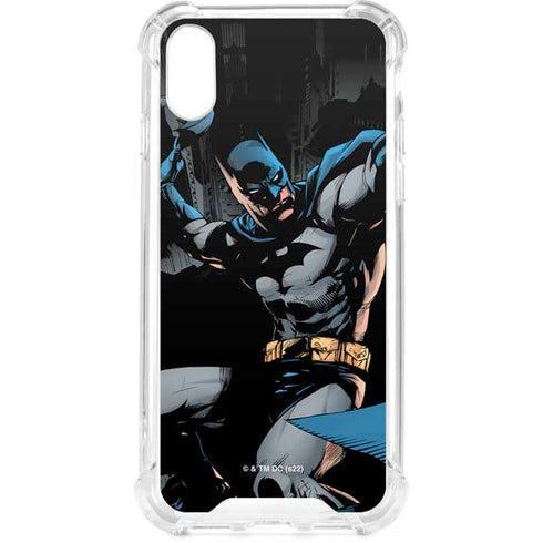 DC Comics Batman Throwing Batarang Jim Lee Art iPhone XS Clear Case