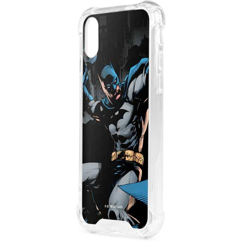 DC Comics Batman Throwing Batarang Jim Lee Art iPhone XS Clear Case
